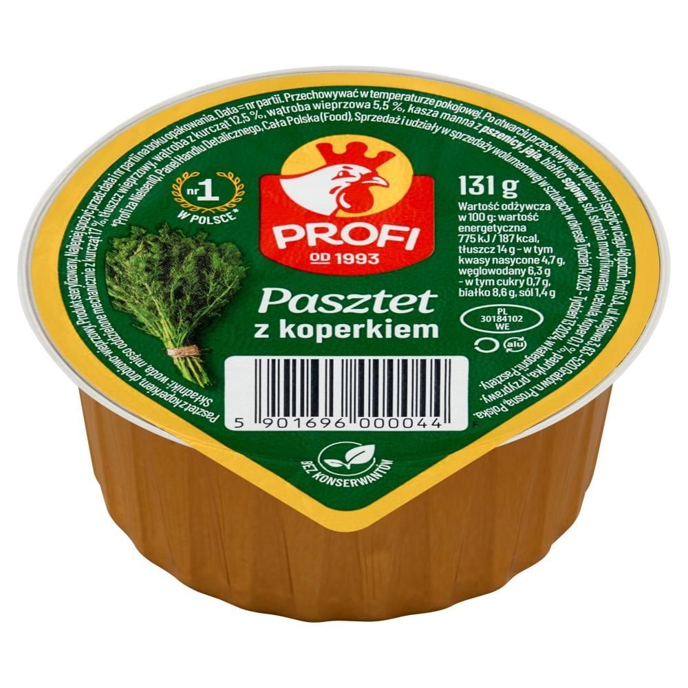 Profi Pasztet z koperkiem 131 g