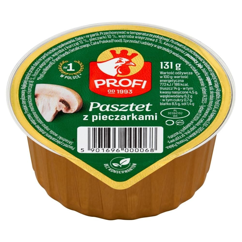 Profi Pasztet z pieczarkami 131 g