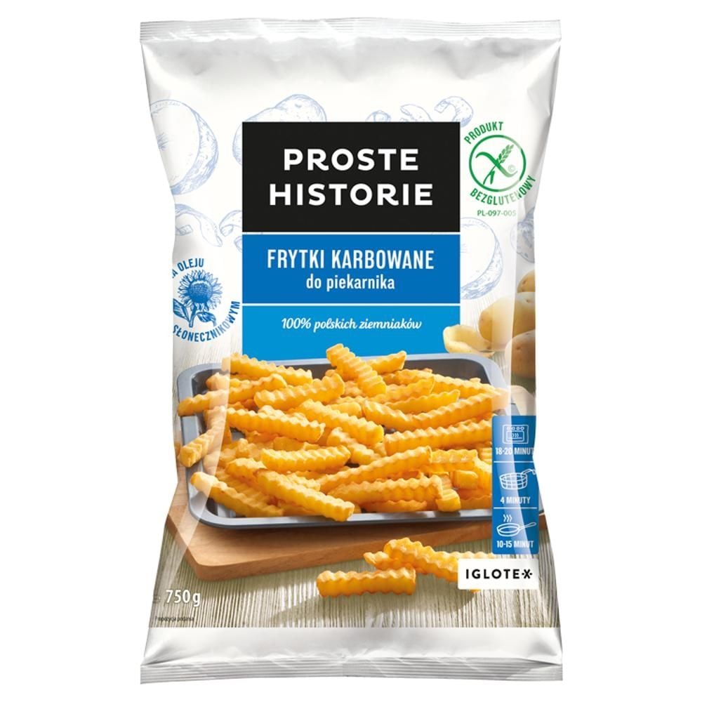 Proste Historie Frytki karbowane do piekarnika 750 g