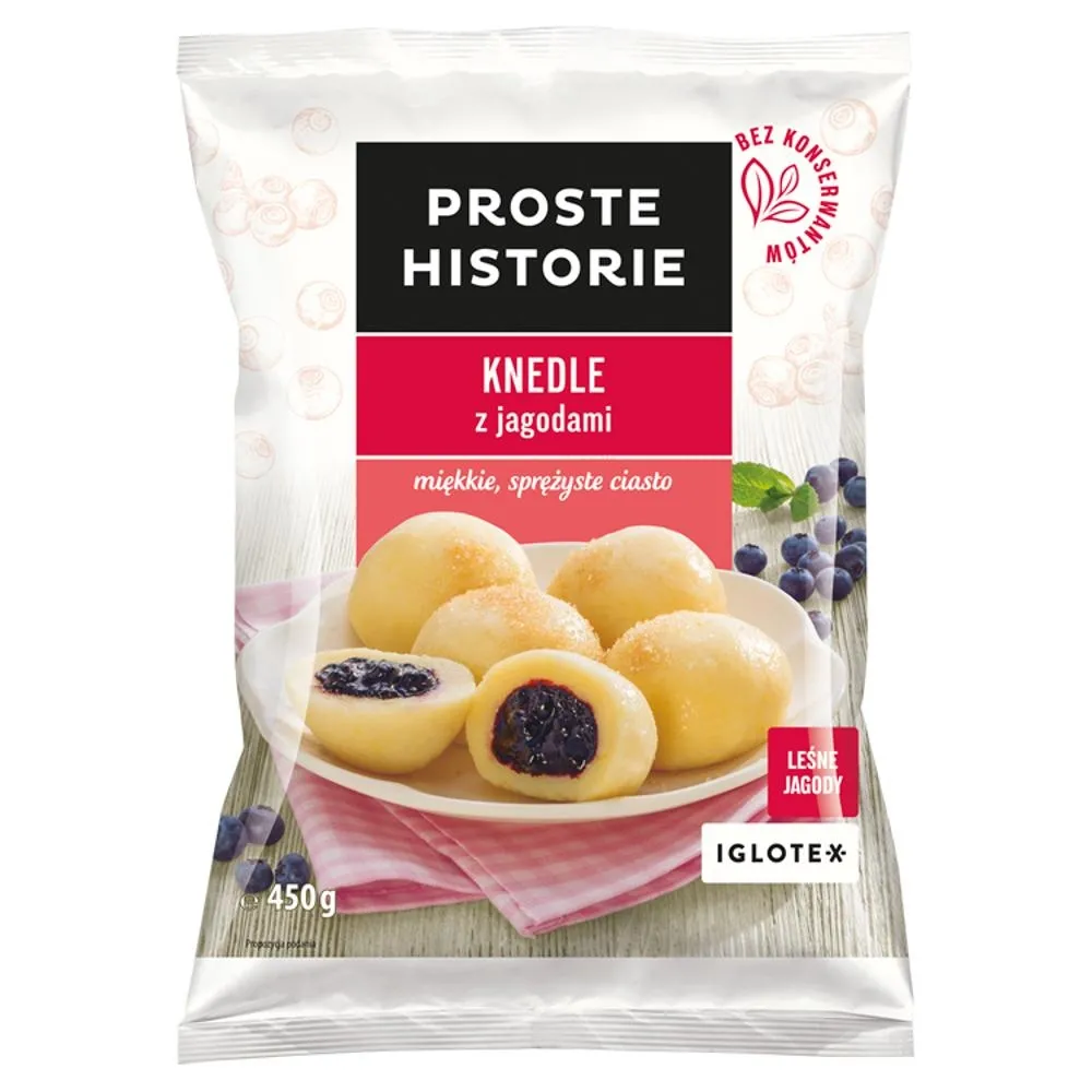 Proste Historie Knedle z jagodami 450 g