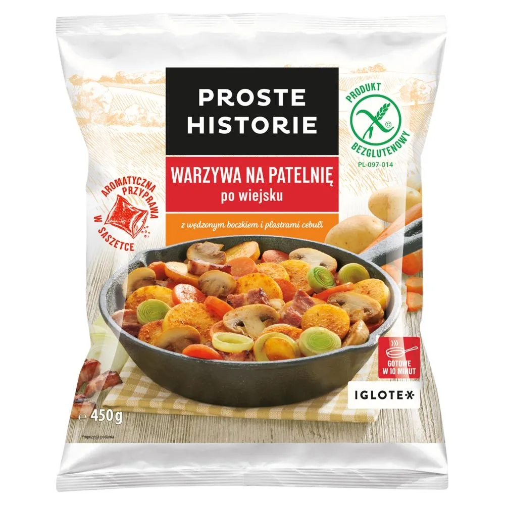 Proste Historie Warzywa na patelnię po wiejsku 450 g