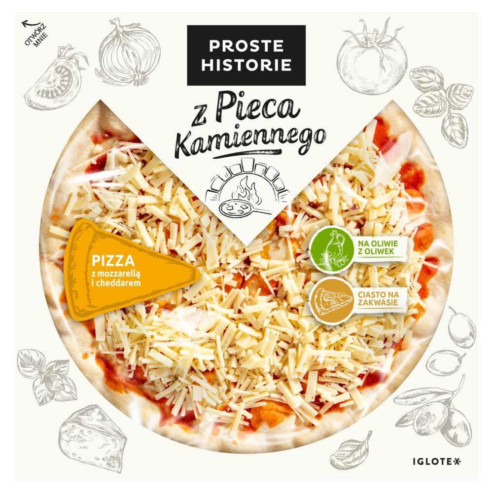 Proste Historie z Pieca Kamiennego Pizza z mozzarellą i cheddarem 300 g