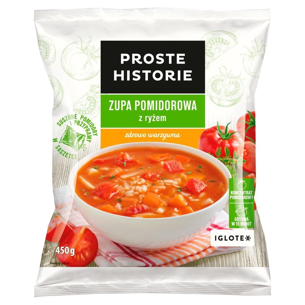 Proste Historie Zupa pomidorowa z ryżem 450 g