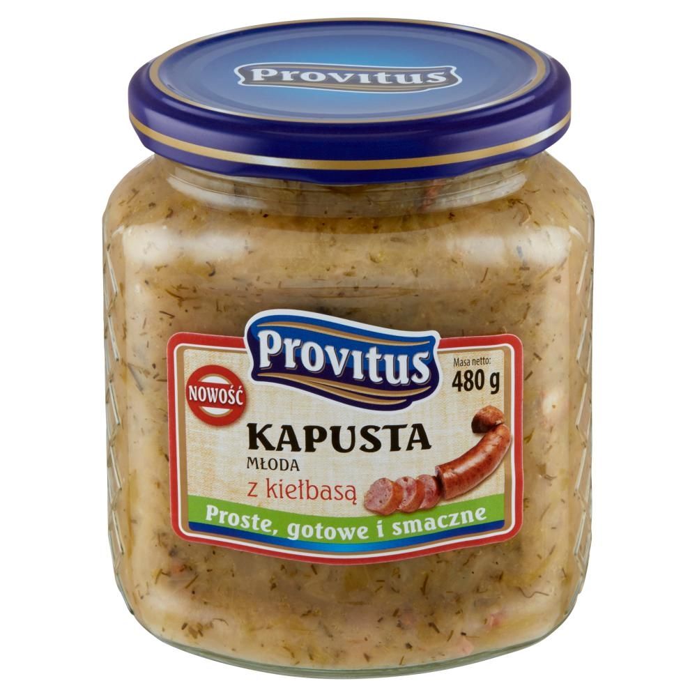 Provitus Kapusta młoda z kiełbasą 480 g