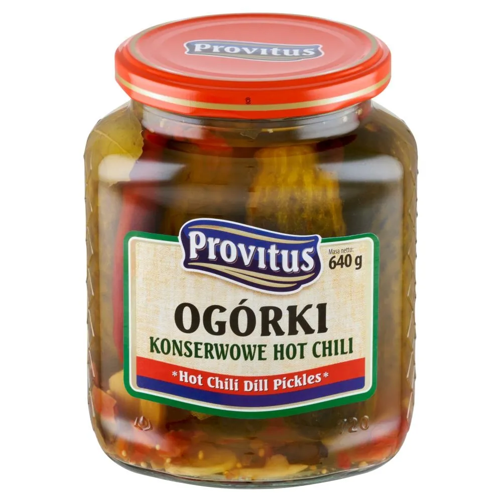 Provitus Ogórki konserwowe hot chili 640 g