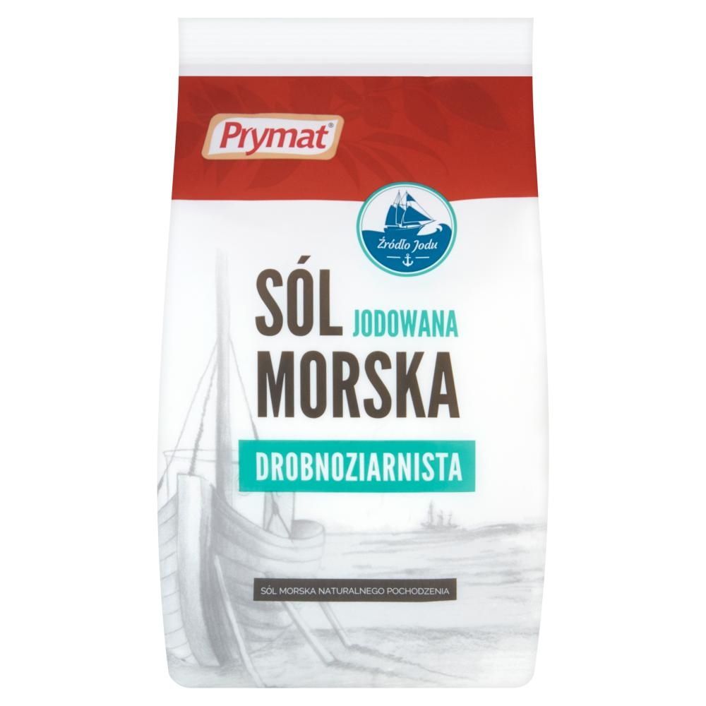 Prymat Sól morska jodowana drobnoziarnista 1000 g