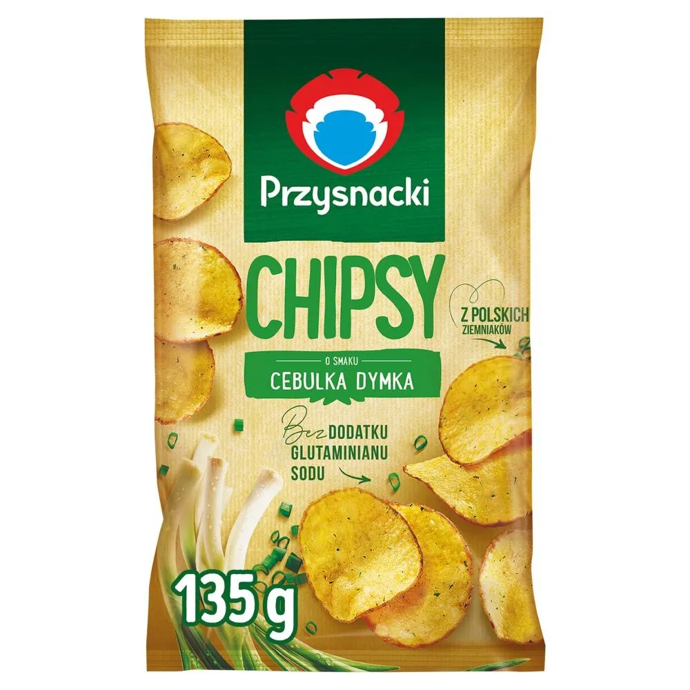 Przysnacki Chipsy o smaku cebulka dymka 135 g