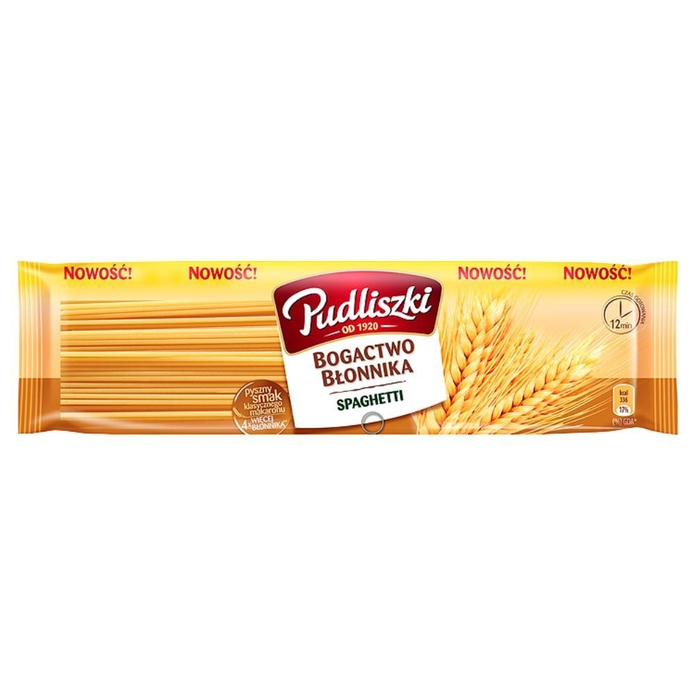 Pudliszki Bogactwo Błonnika Makaron spaghetti 500 g