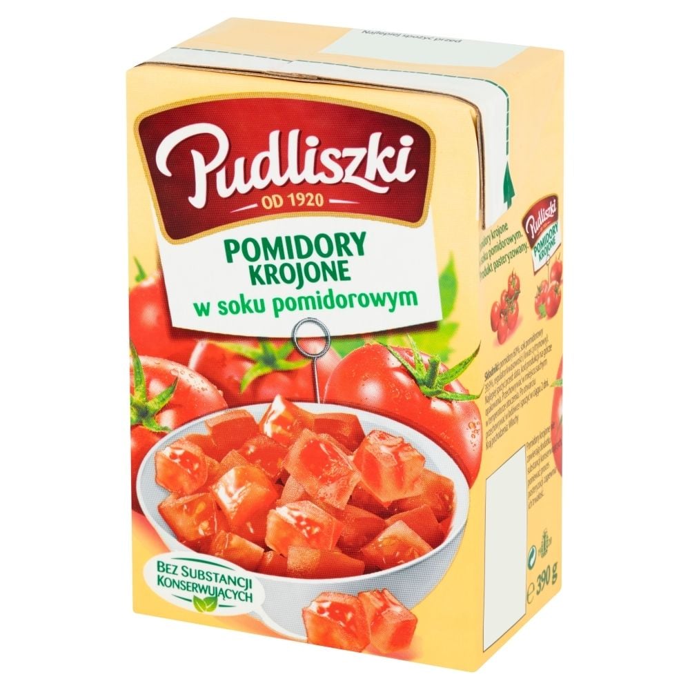 Pudliszki Pomidory Krojone W Soku Pomidorowym G Zakupy Online Z