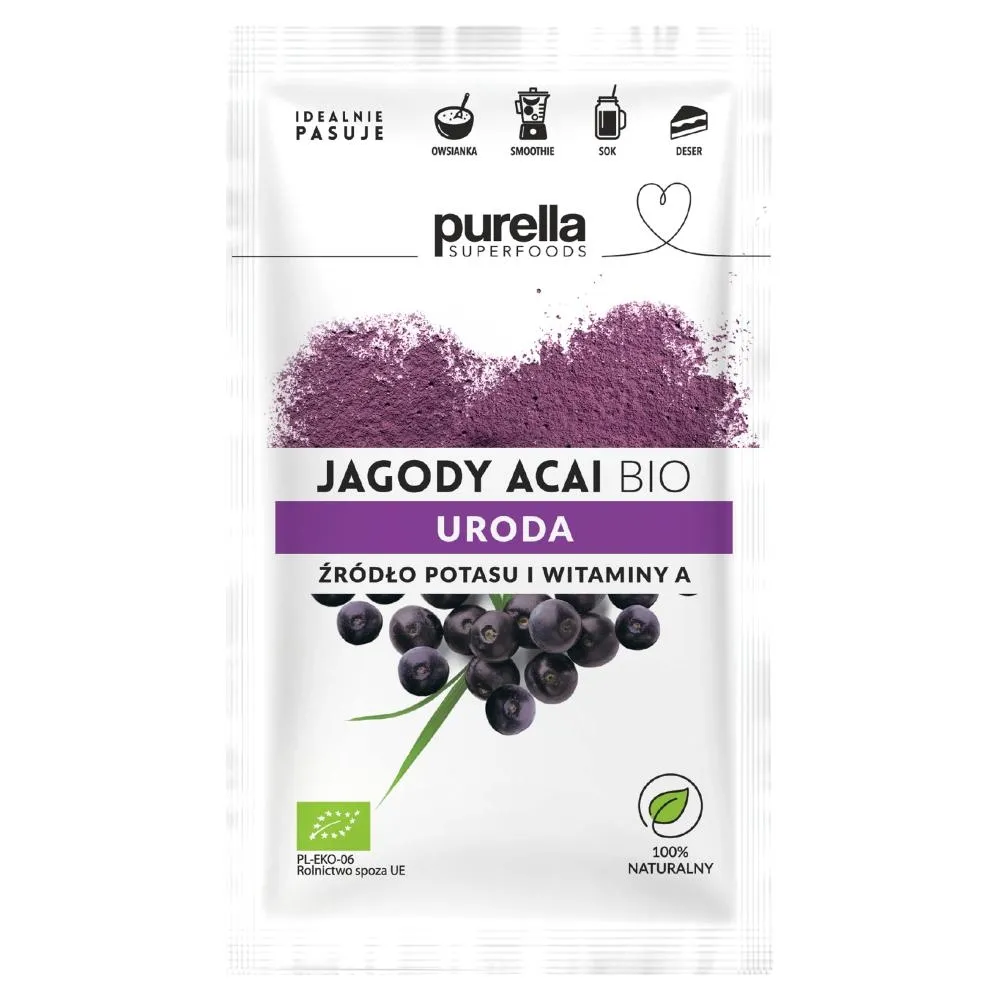 Purella Superfoods Jagody acai bio 21 g