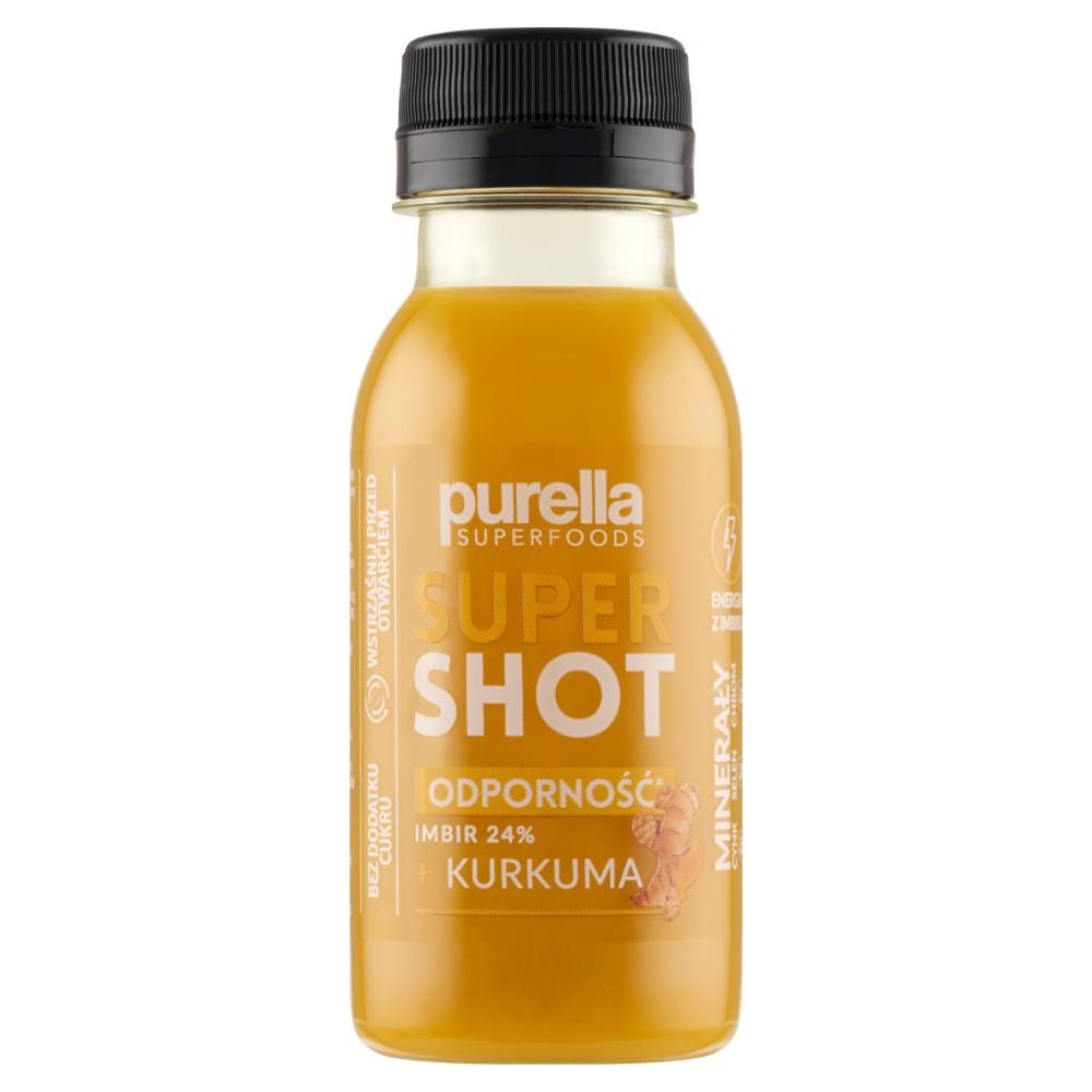 Purella Superfoods Super Shot Napój niegazowany imbir + kurkuma 100 ml