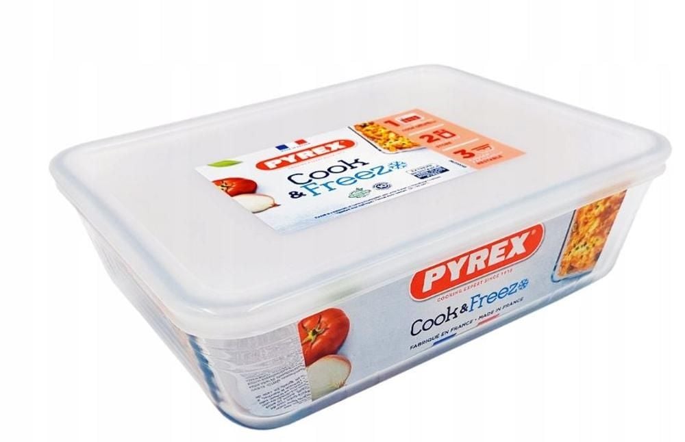 PYREX POJEMNIK PROSTOKĄTNY 4l COOK&FREEZE