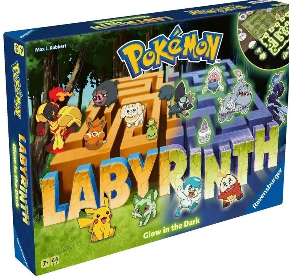 RAVENSBURGER Labyrinth Pokemon świecący w ciemności