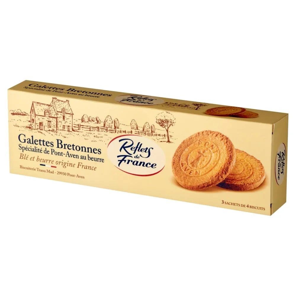 Reflets de France Ciastka maślane 100 g (3 x 4 sztuki)