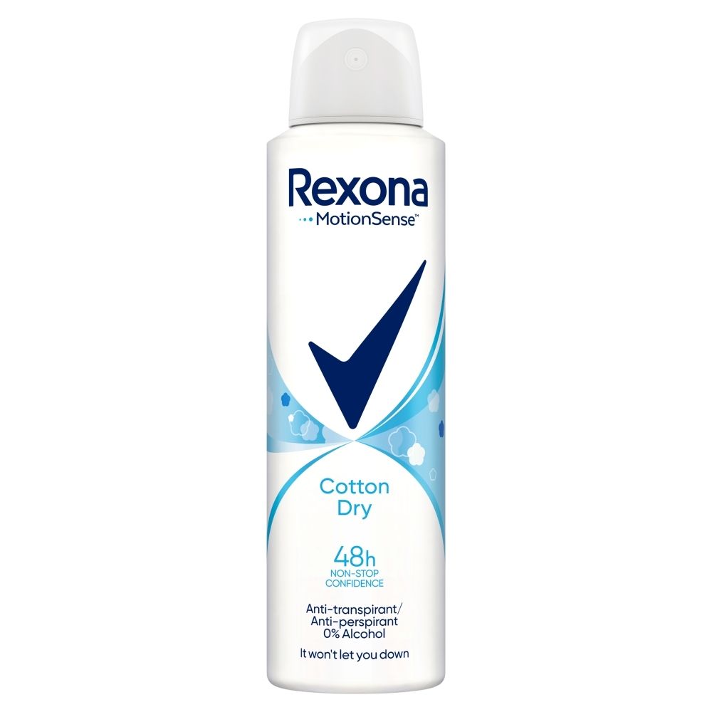 Zdjęcia - Dezodorant Rexona Cotton Dry Antyperspirant w aerozolu 150 ml 