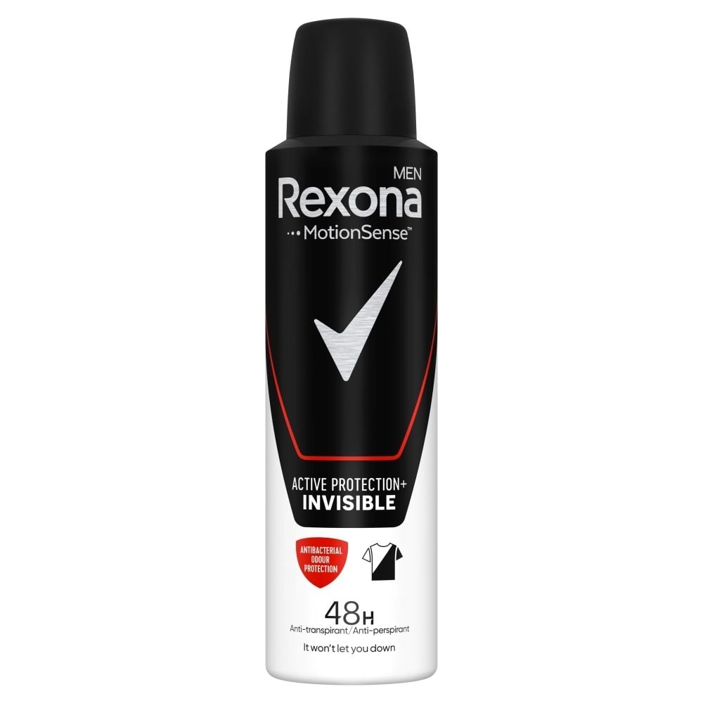 Фото - Дезодорант Rexona Men Active Protection+ Invisible Antyperspirant w aerozolu 150 ml 