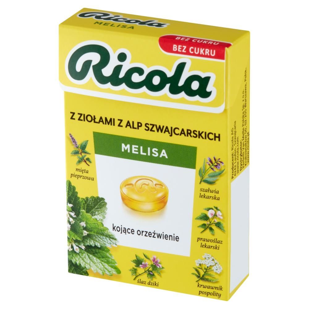 Ricola Szwajcarskie cukierki ziołowe melisa 27,5 g