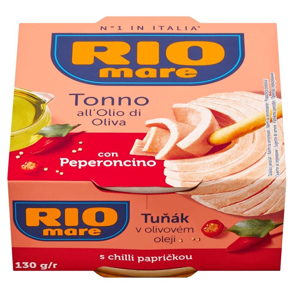 Rio Mare Tuńczyk w oliwie z oliwek z papryczką chili 130 g