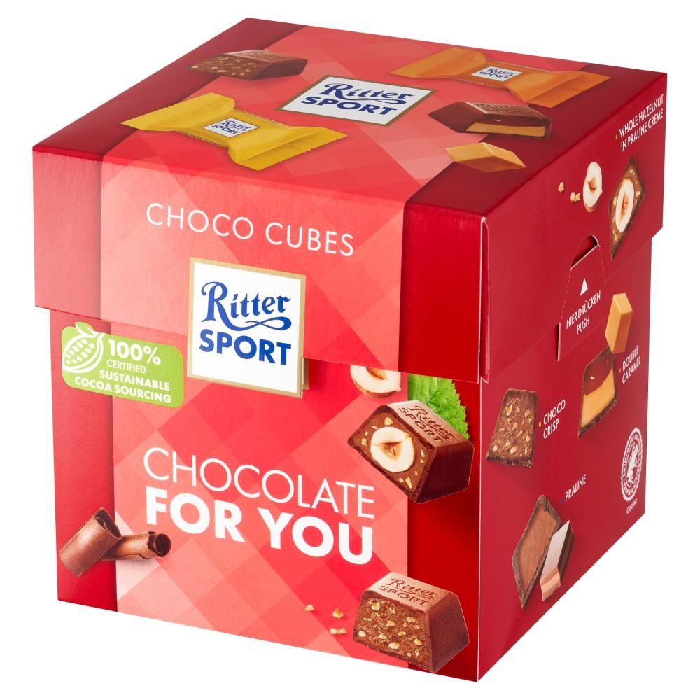 Ritter Sport Chocolate for You Mieszanka czekoladek z czekolady nadziewanych 176 g (22 sztuk)