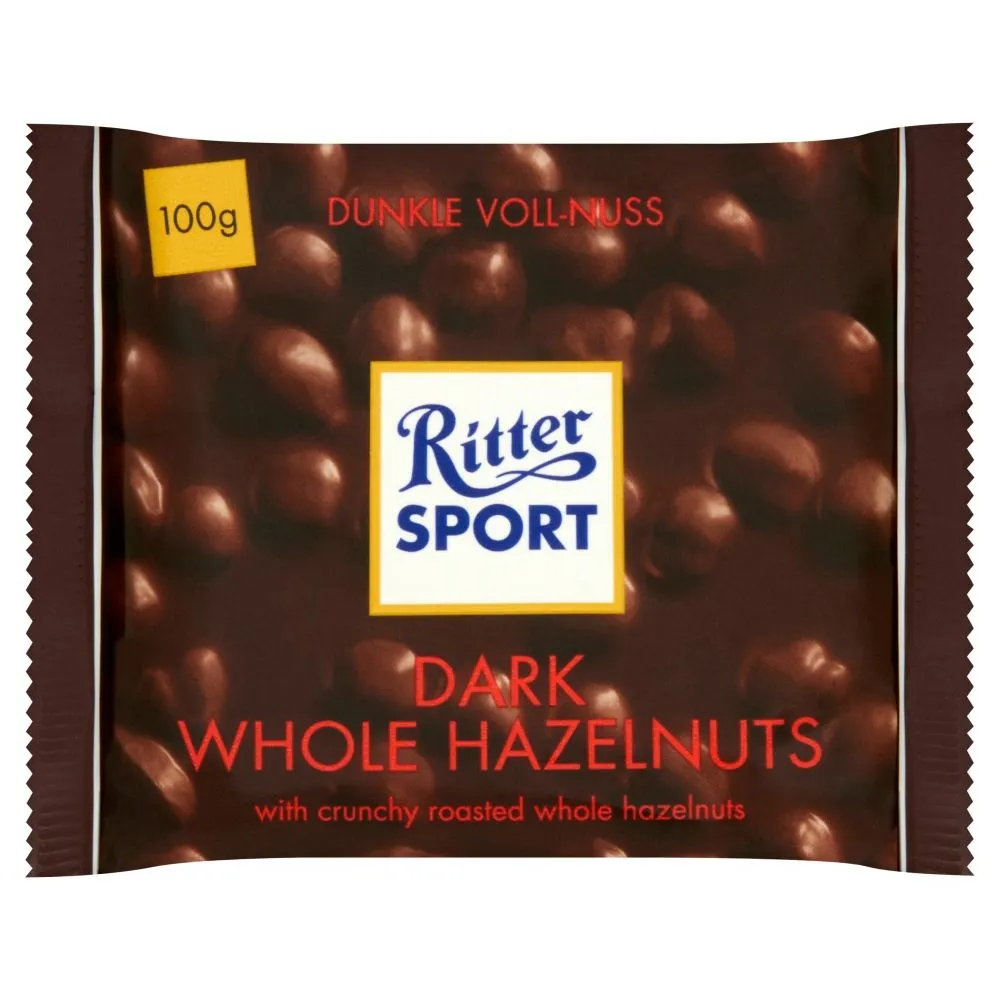 Ritter Sport Czekolada deserowa z całymi orzechami laskowymi 100 g