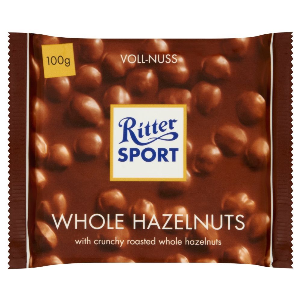 Ritter Sport Czekolada mleczna z całymi orzechami laskowymi 100 g