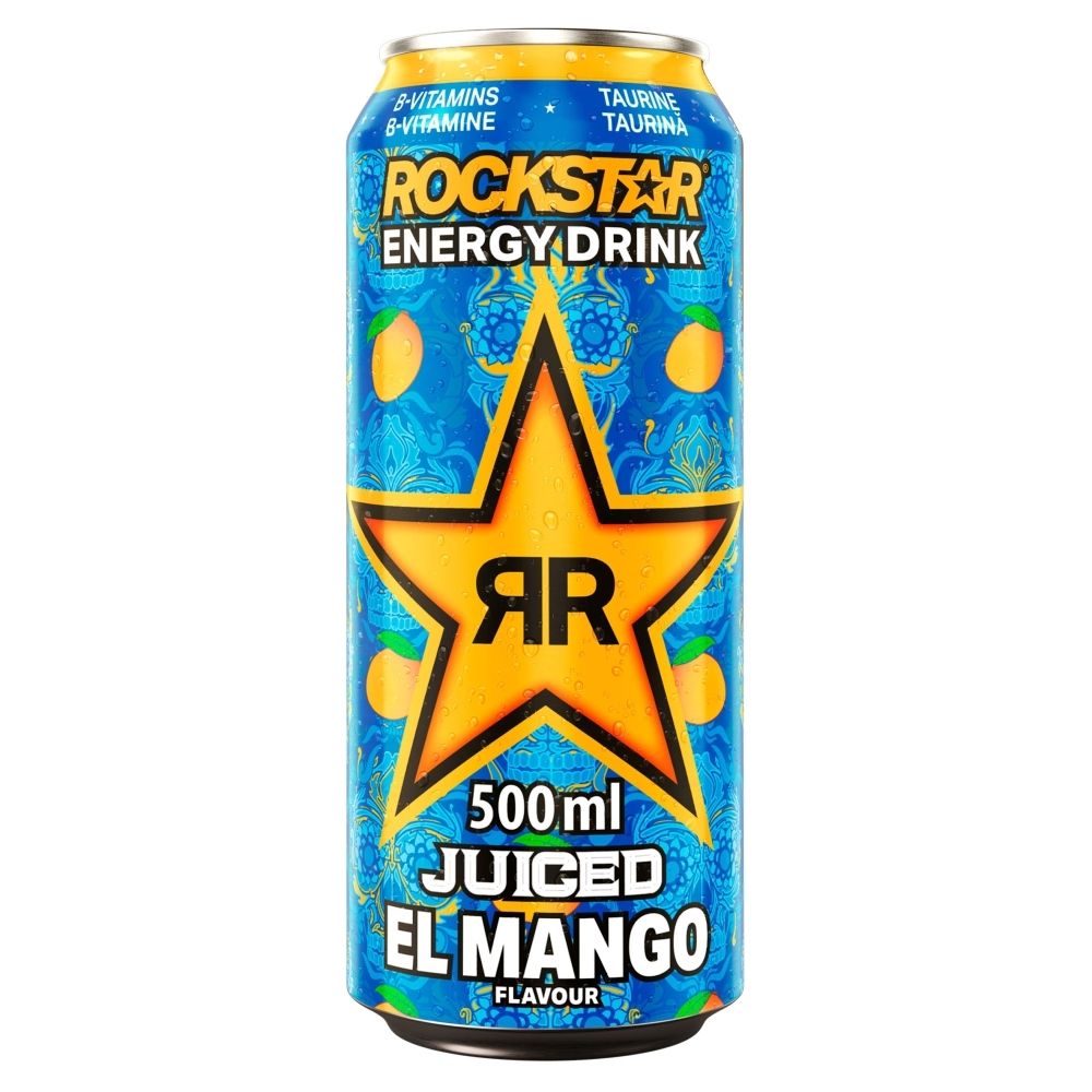 Rockstar Juiced El Mango Gazowany napój energetyzujący o smaku mango 500 ml