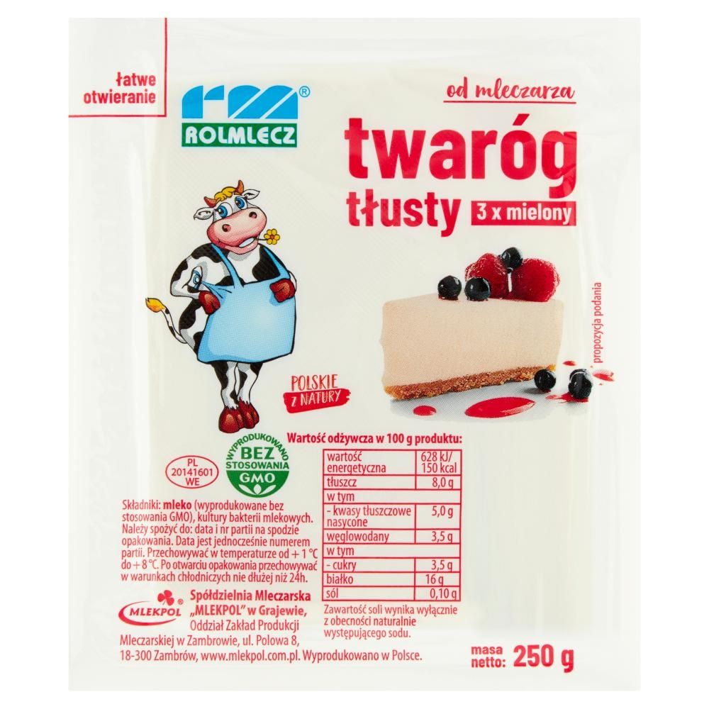 Rolmlecz Twaróg tłusty 250 g