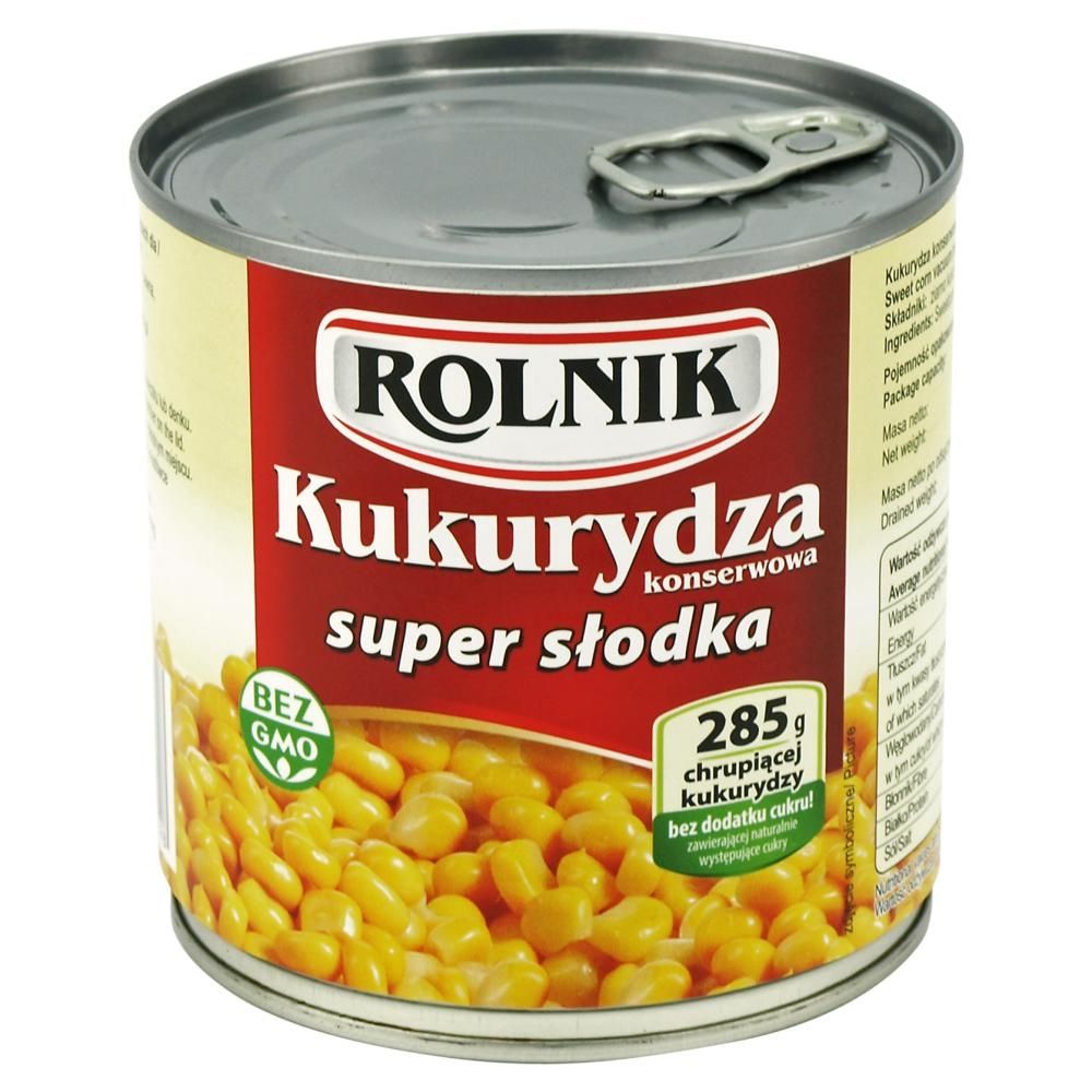 Rolnik Kukurydza konserwowa super słodka 340 g