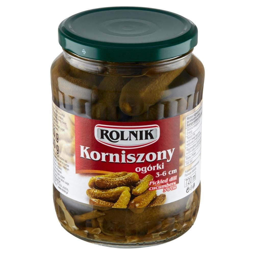 Rolnik Ogórki korniszony 3-6 cm 680 g