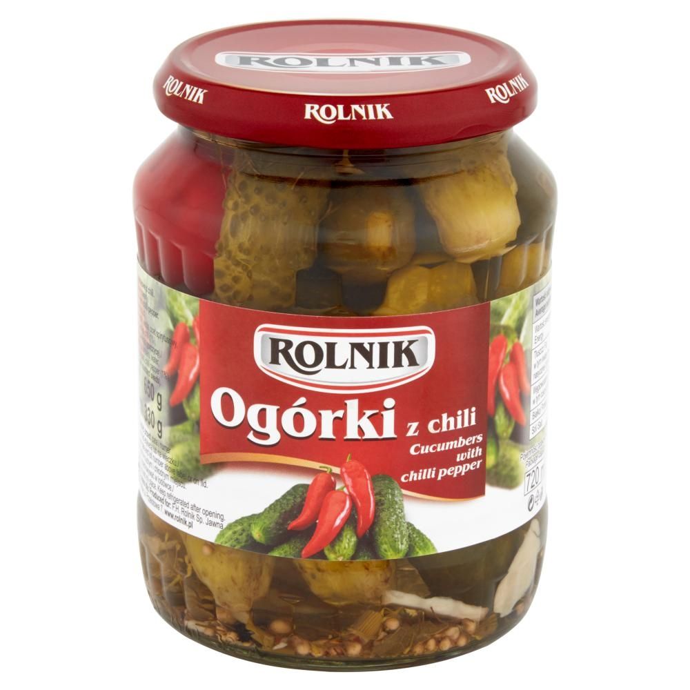 Rolnik Ogórki z chili 650 g