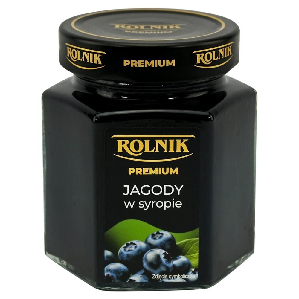 Rolnik Premium Jagody w syropie 320 g