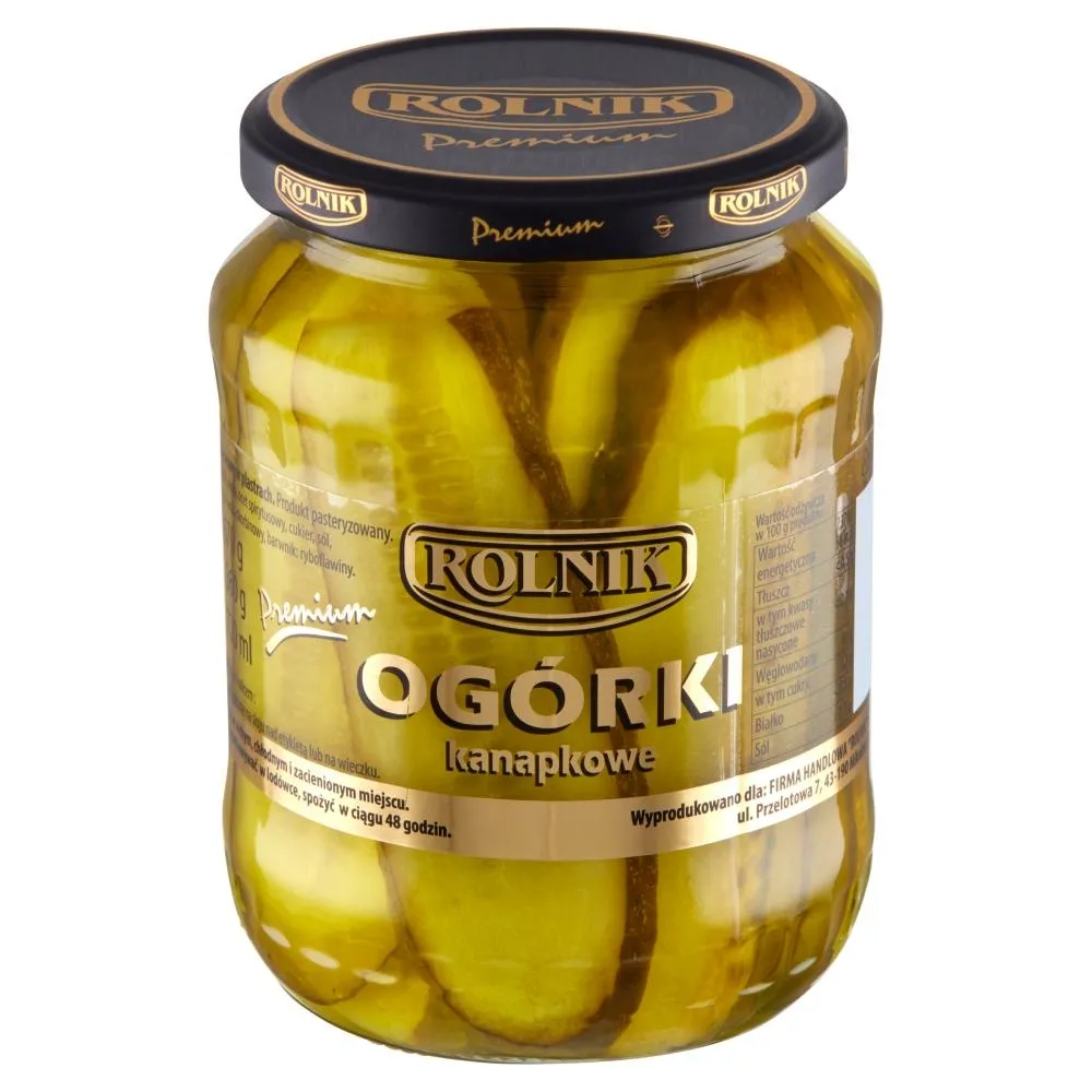 Rolnik Premium Ogórki kanapkowe 670 g