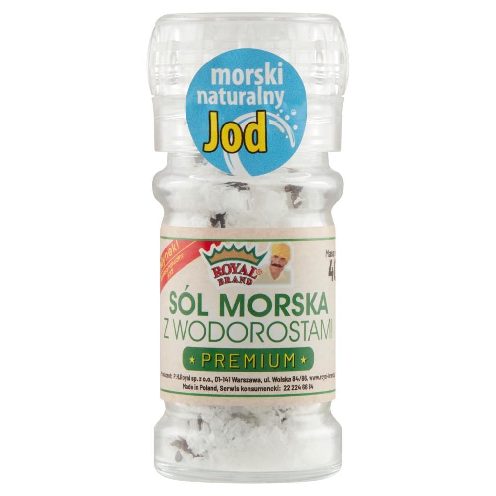 Royal Brand Premium Sól morska z wodorostami 40 g