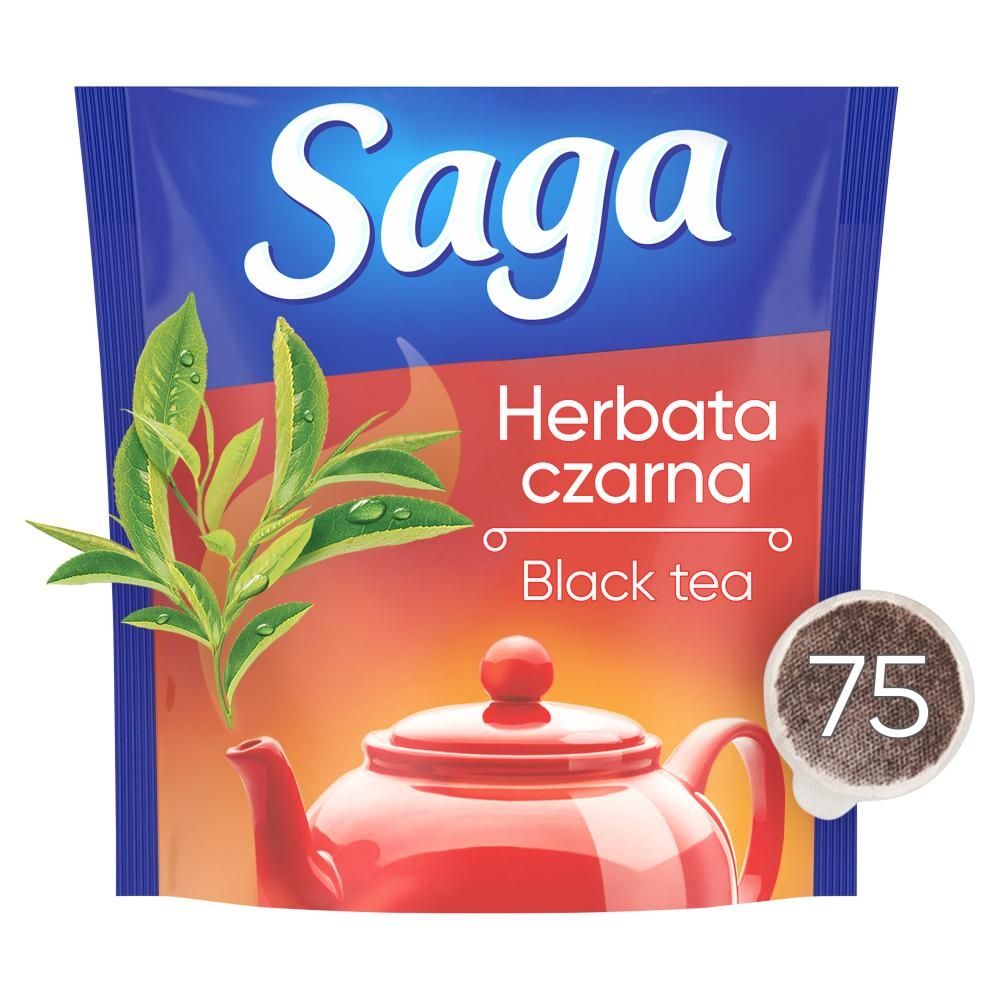 Saga Herbata czarna 105 g (75 torebek)