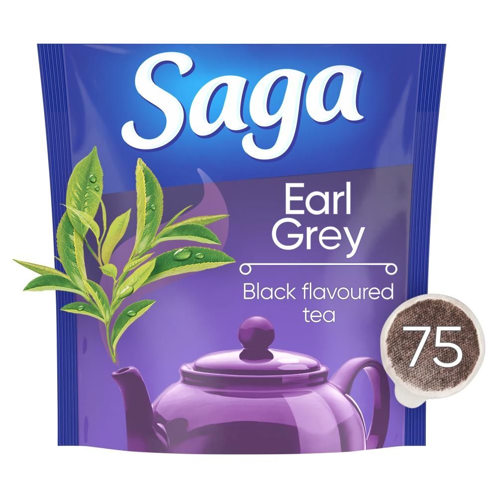 Saga Herbata czarna aromatyzowana earl grey 112,5 g (75 torebek)