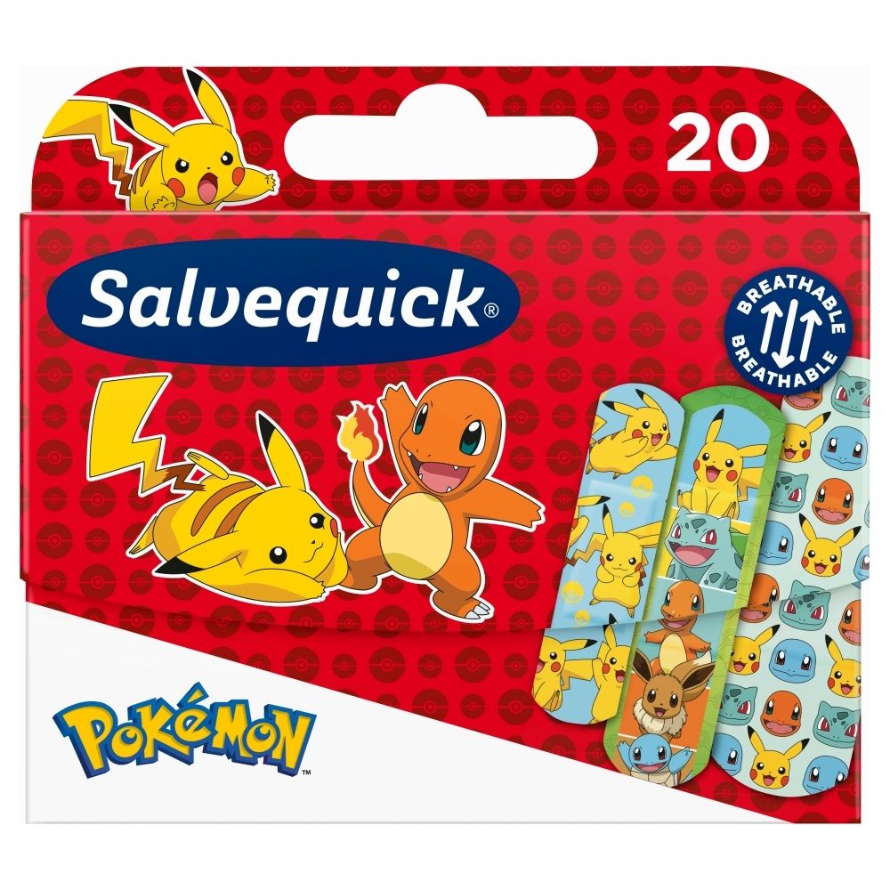 SALVEQUICK PLASTRY POKEMON 12szt