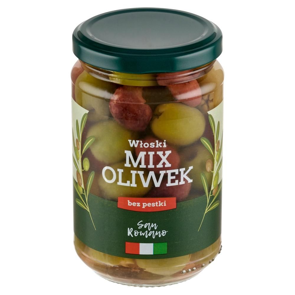 San Romano Włoski mix oliwek bez pestki 300 g