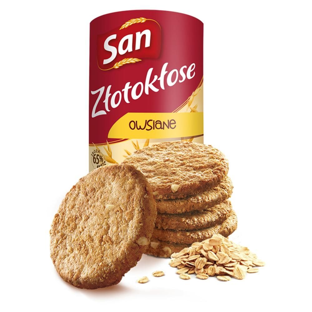 San Złotokłose Ciastka owsiane 215 g