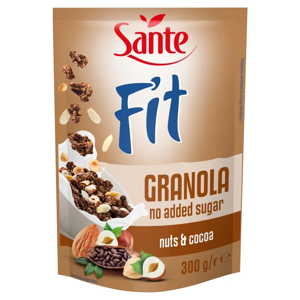 Sante Fit Granola z orzechami i kakao 300 g