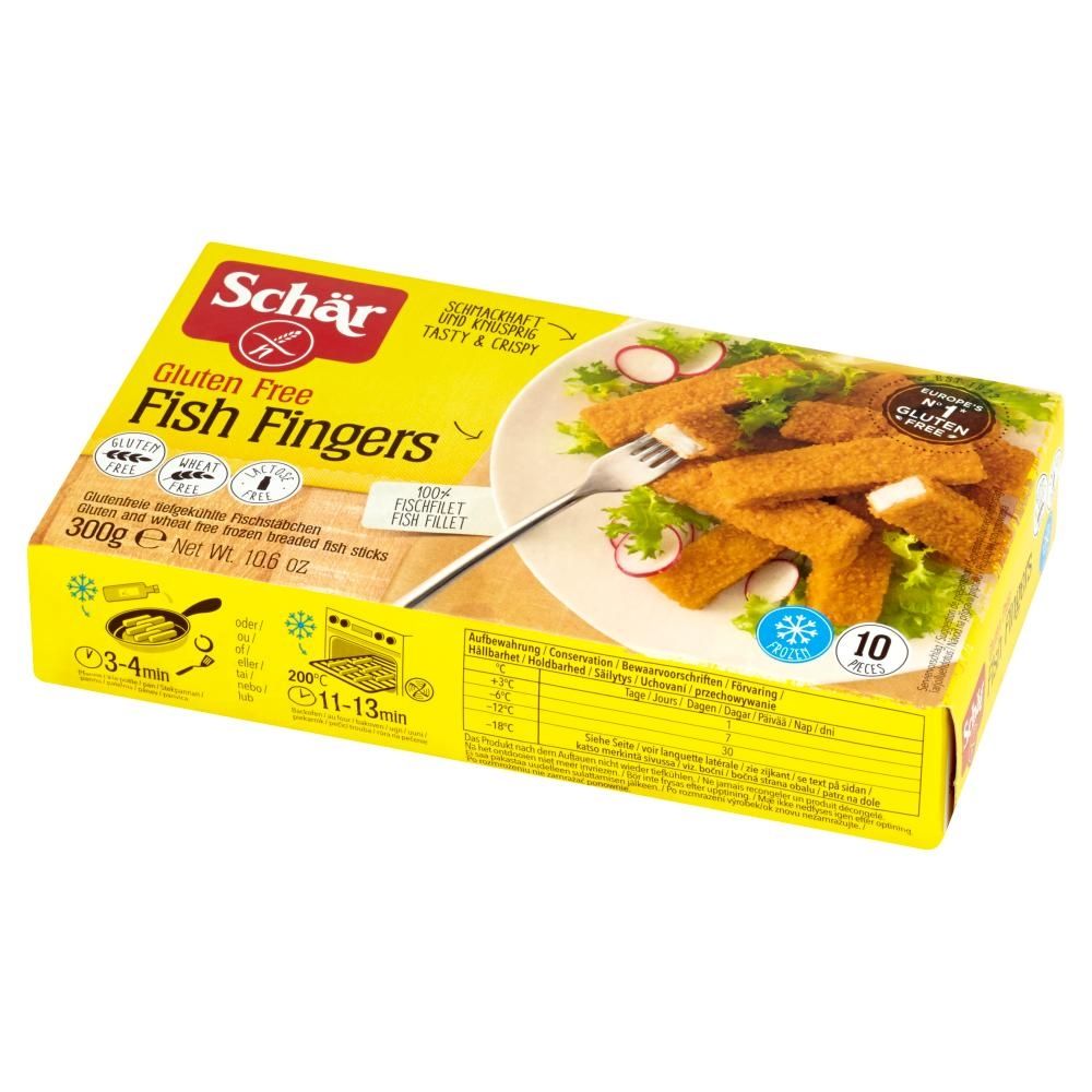 Schär Bezglutenowe paluszki rybne 300 g (10 sztuk)