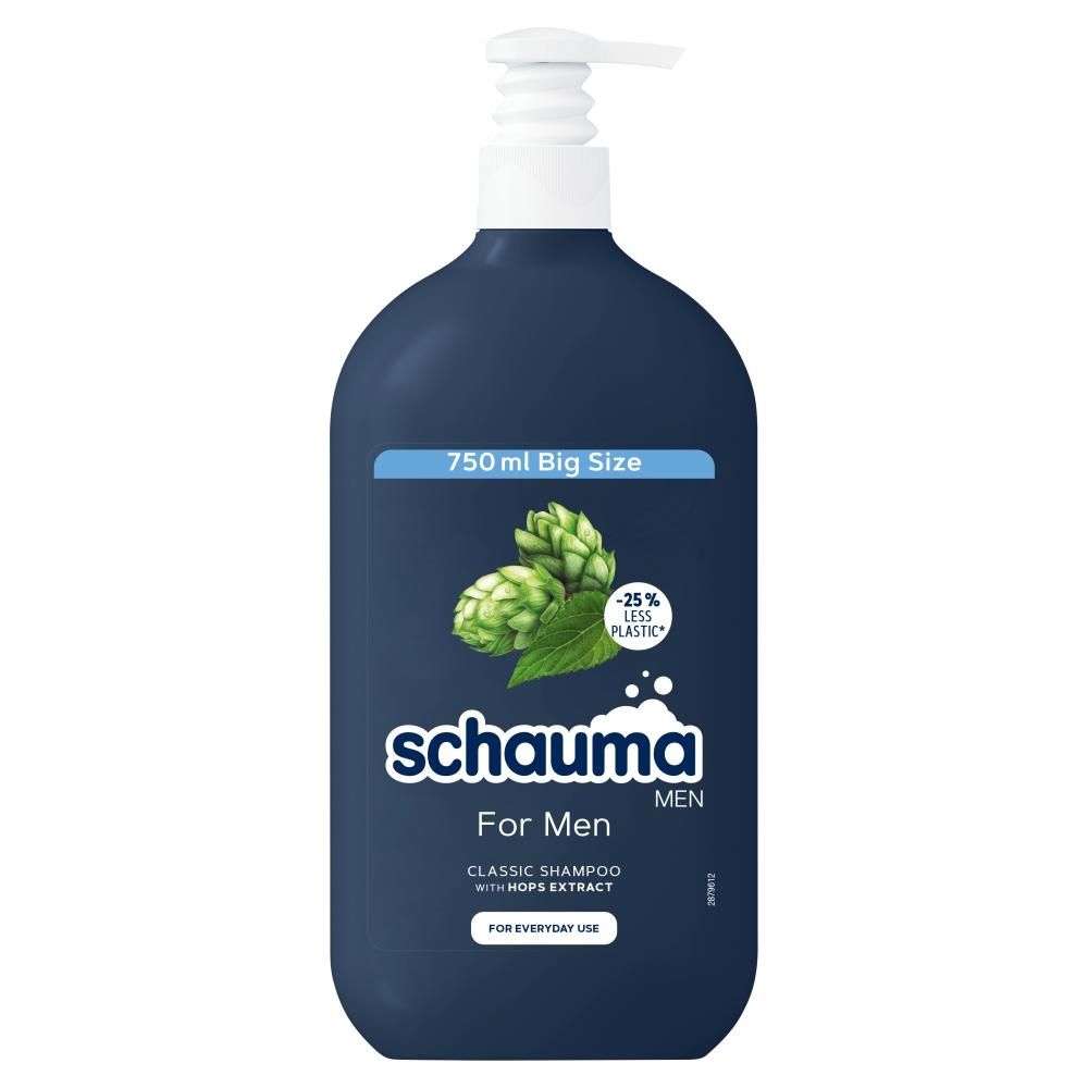 Schauma Men For Men Szampon do włosów dla mężczyzn do codziennego stosowania 750 ml