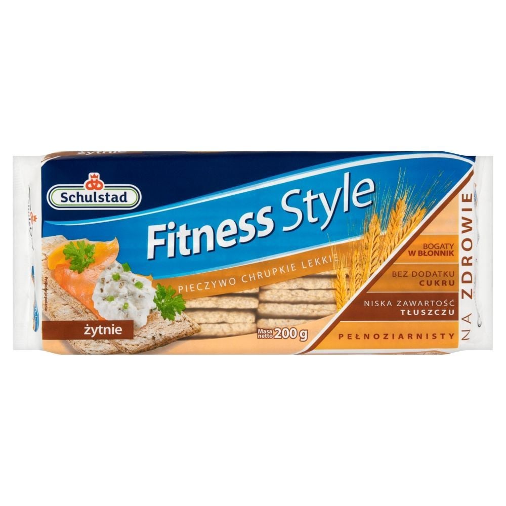 Schulstad Fitness Style Pieczywo chrupkie lekkie żytnie 200 g