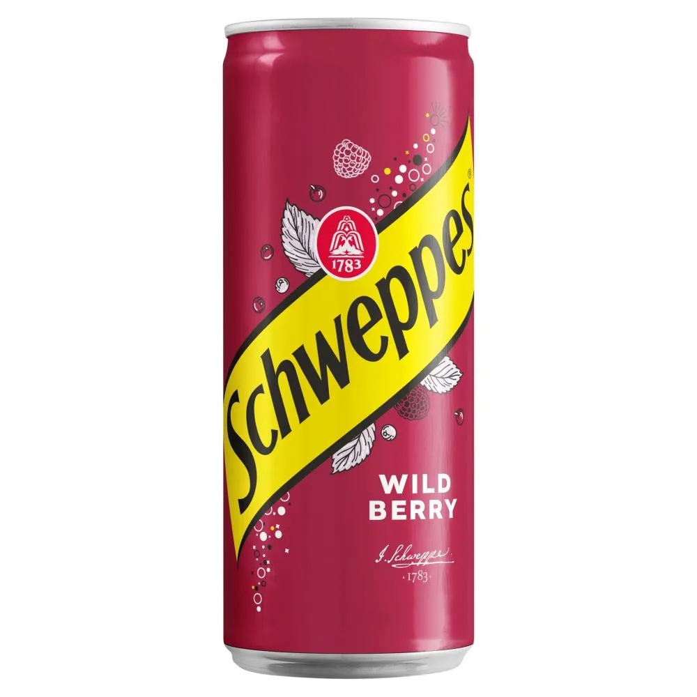 Schweppes Wild Berry Napój gazowany 330 ml