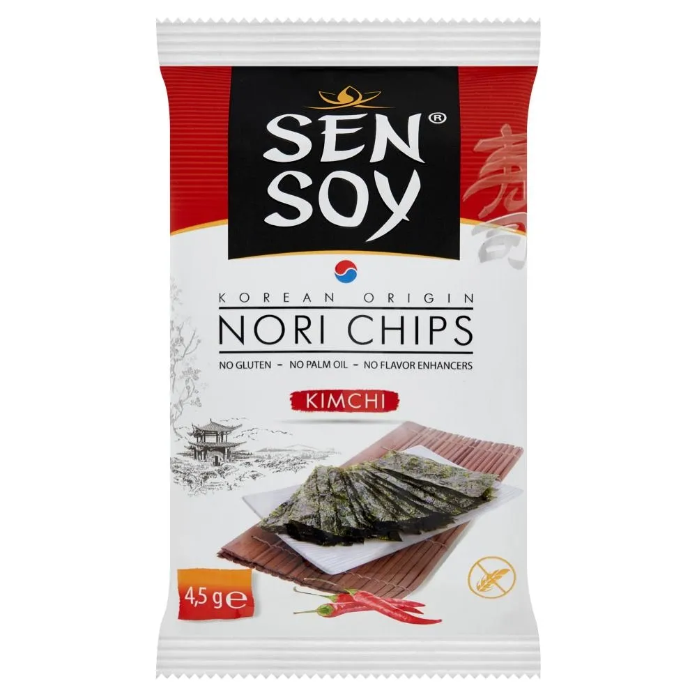 Sen Soy Chipsy nori z alg morskich kimchi 4,5 g