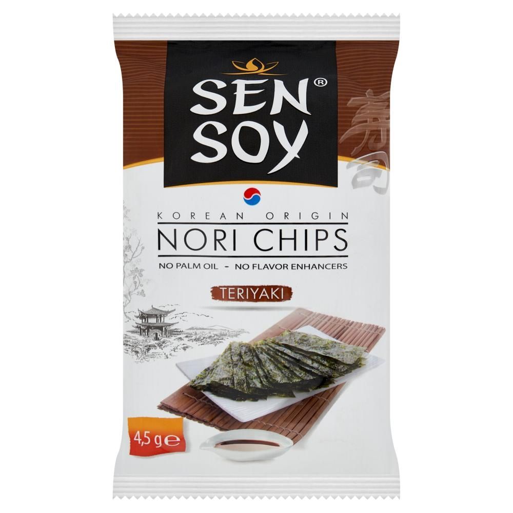 Sen Soy Chipsy nori z alg morskich teriyaki 4,5 g