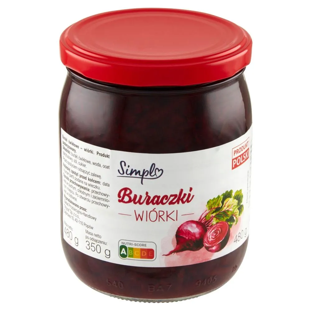 Simpl Buraczki wiórki 480 g