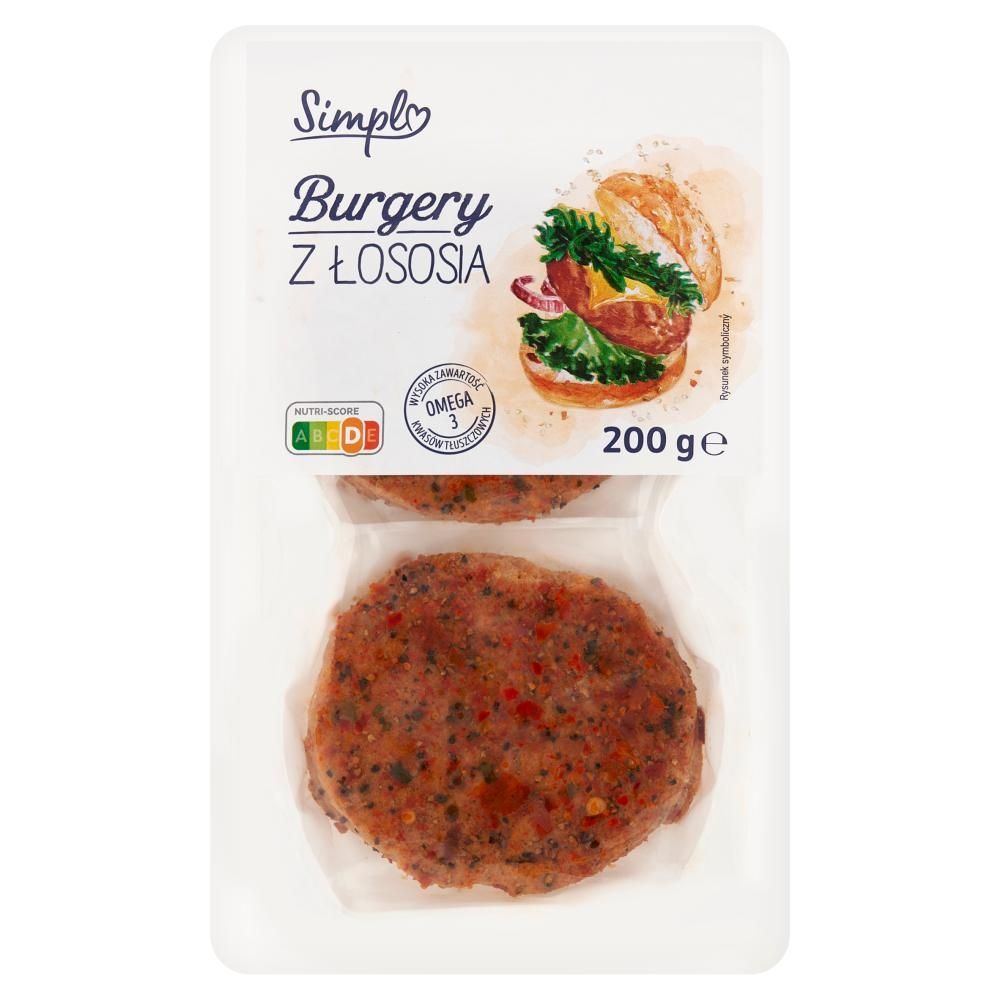 Simpl Burgery z łososia 200 g