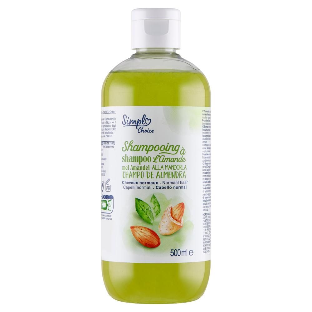 Simpl Choice Szampon z wyciągiem migdałów włosy normalne 500 ml