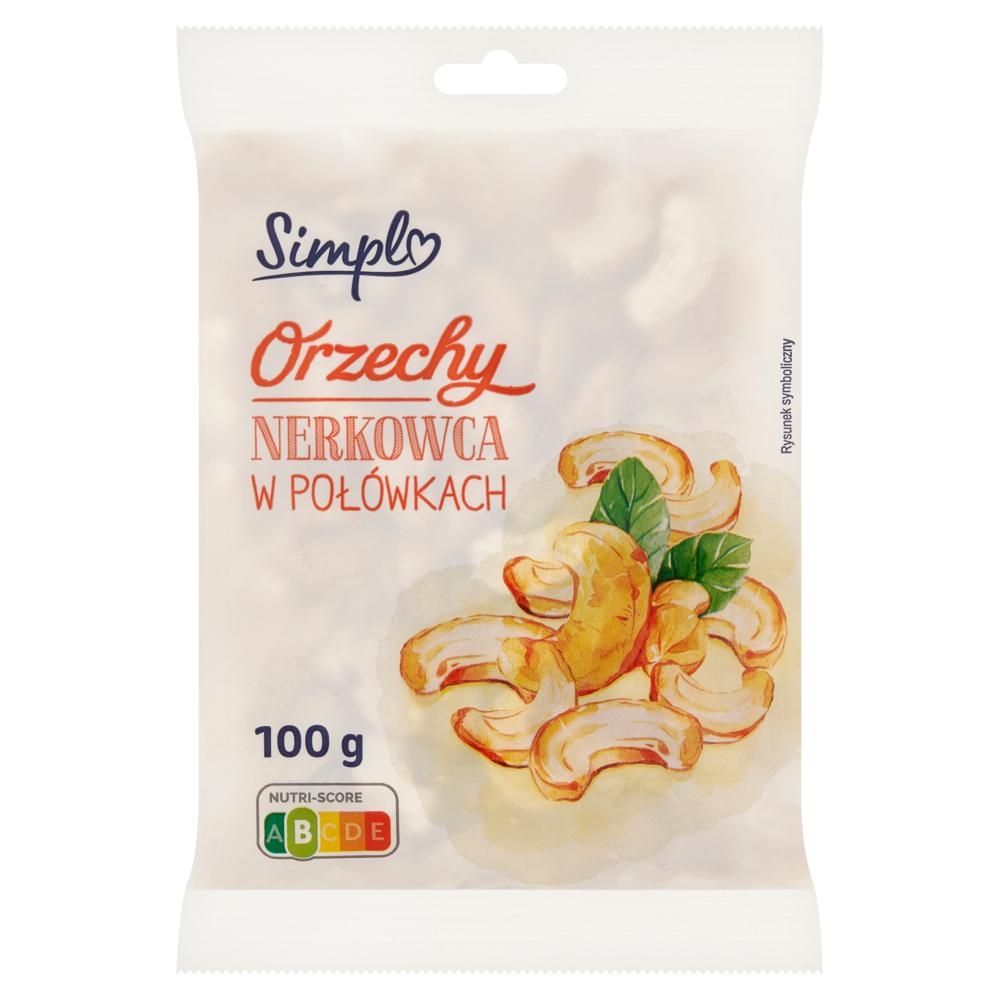 Simpl Orzechy nerkowca w połówkach 100 g