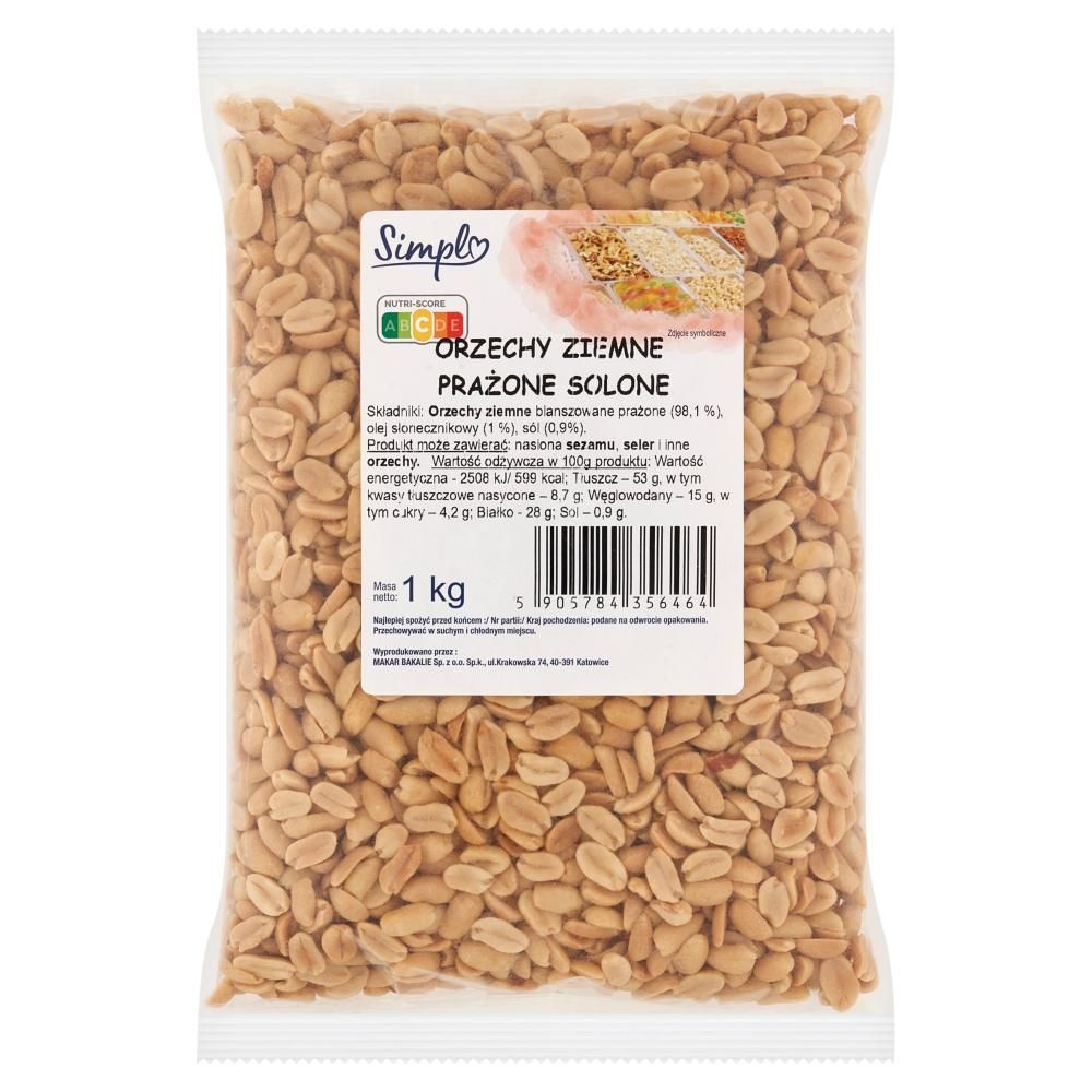 Simpl Orzechy ziemne prażone solone 1 kg